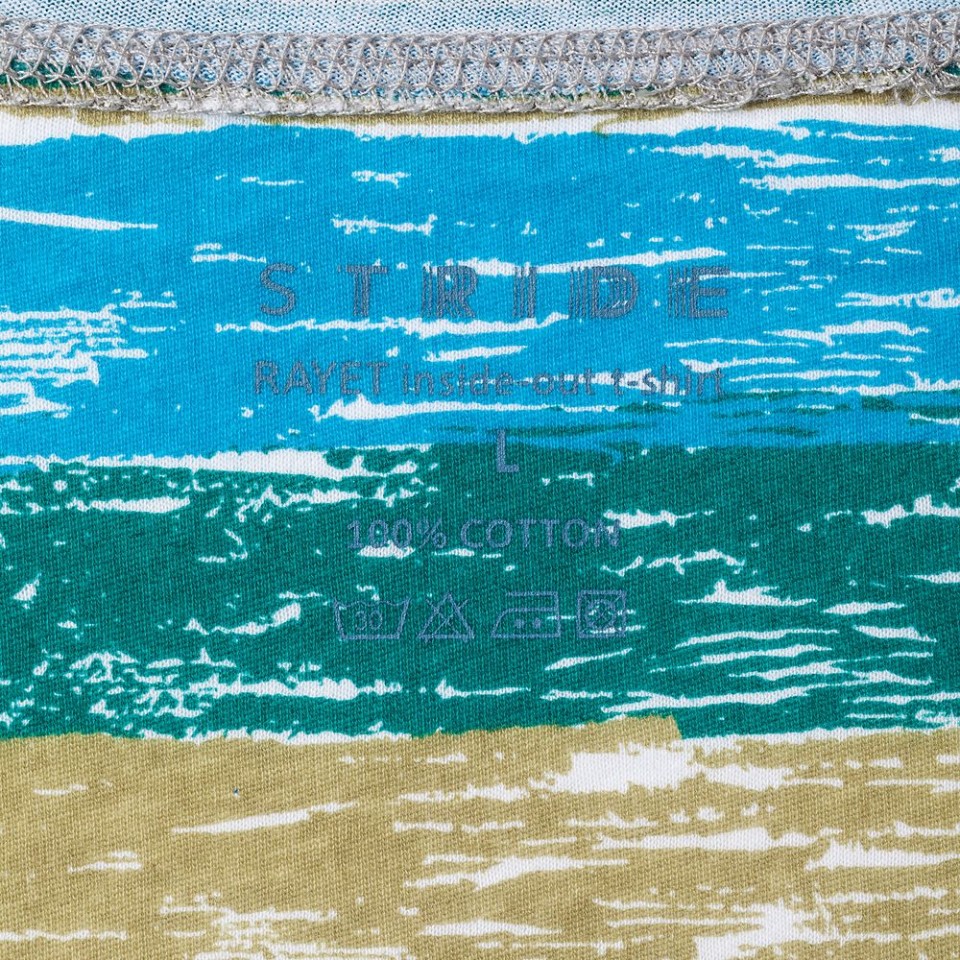 Футболка мужская RAYET двусторонняя, голубой/зеленый, S