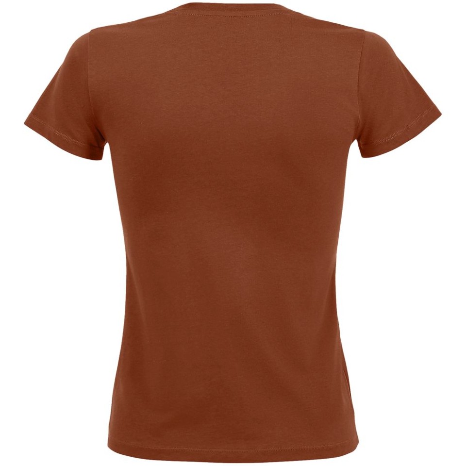 Футболка женская Regent Fit Women, коричневая (терракотовая), M