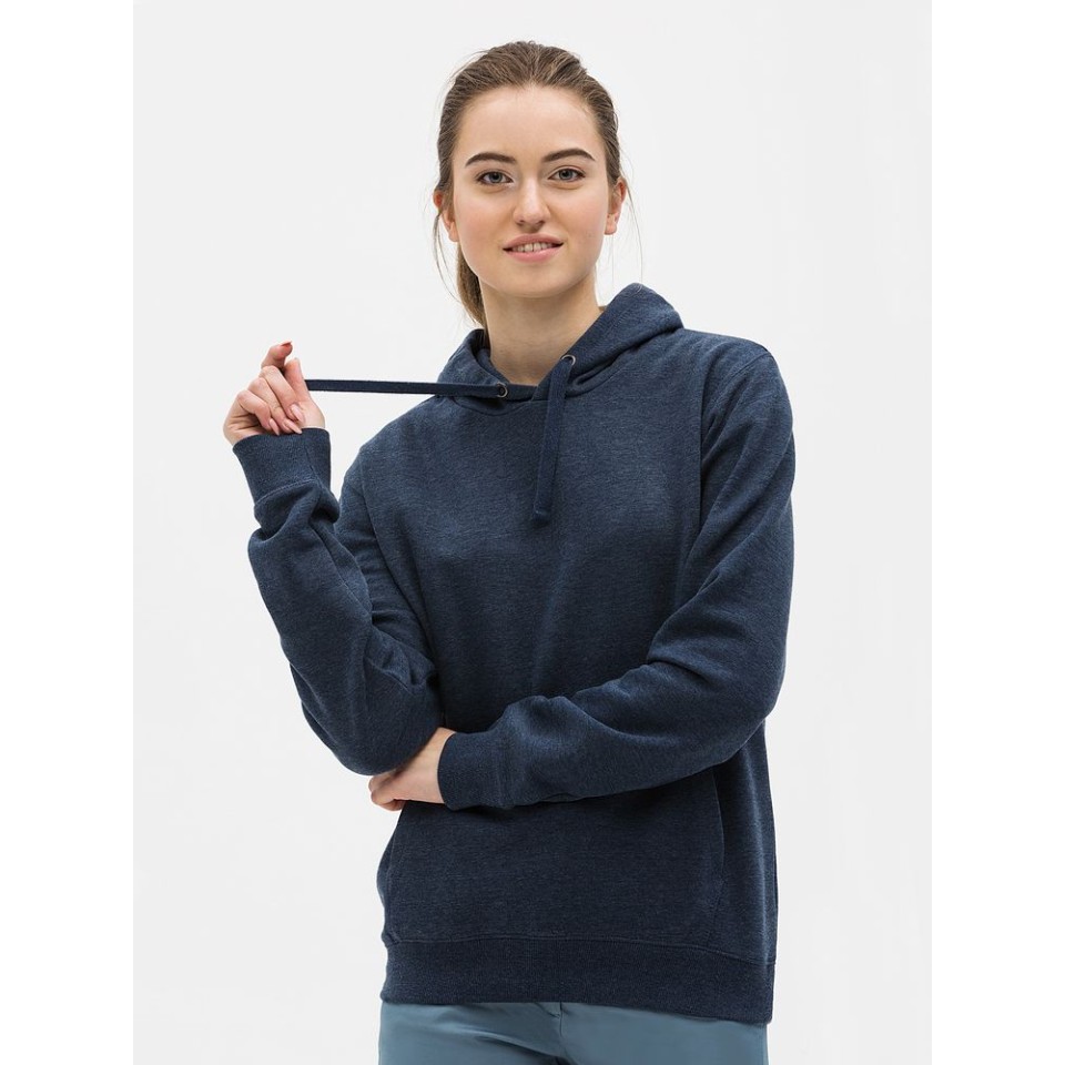 Толстовка унисекс Spencer синий меланж, XL