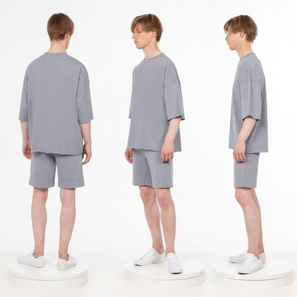 Футболка унисекс T1, серая, размер XS/S