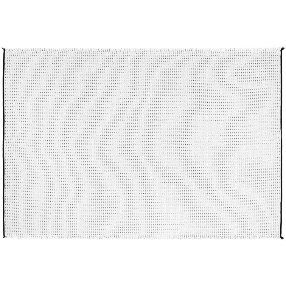 Плед Fringy, белый с черным