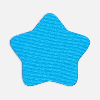 Наклейка тканевая Lunga Bial, M, голубая