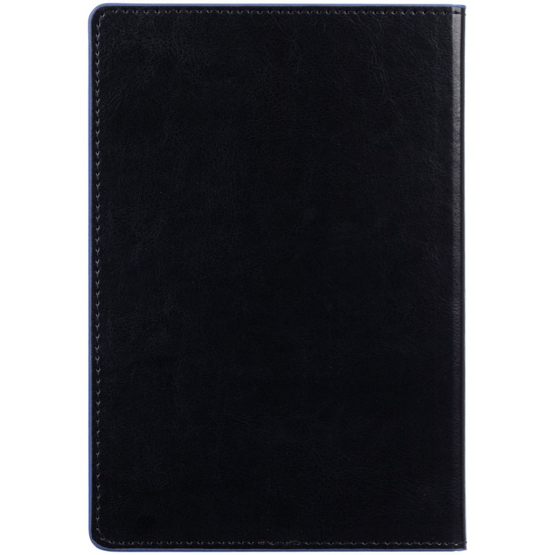 Ежедневник Alanis, недатированный, черный с синим