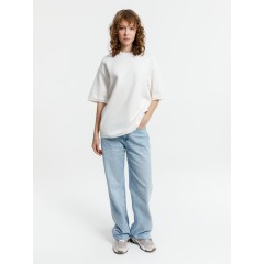 Джемпер с коротким рукавом Siluetti Volumica, молочно-белый, размер XS/S