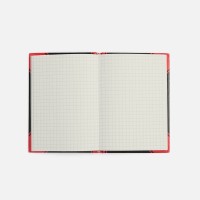 Блокнот Accenti Mini, черный с красным