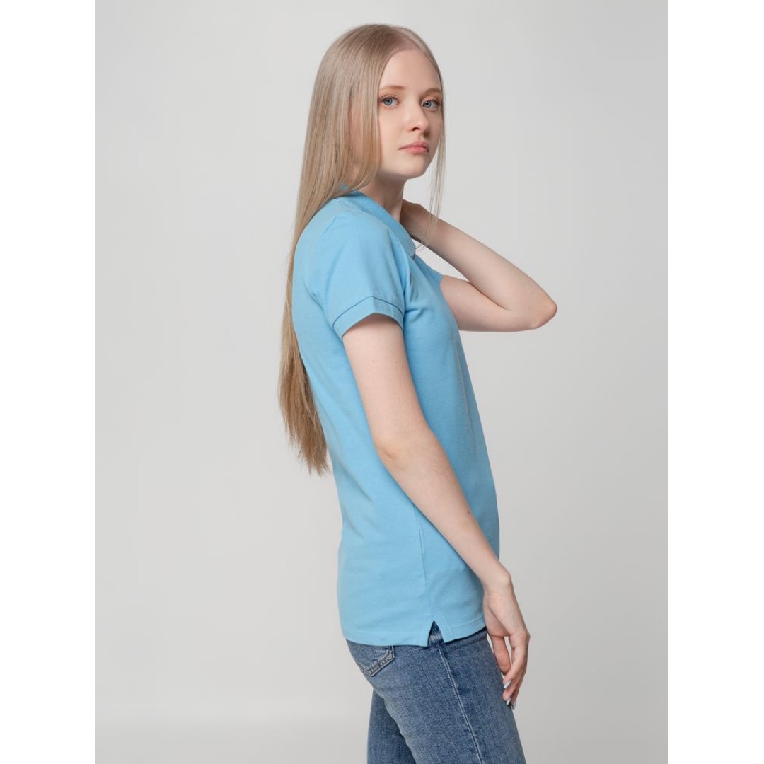 Рубашка поло женская Virma lady, голубая, S