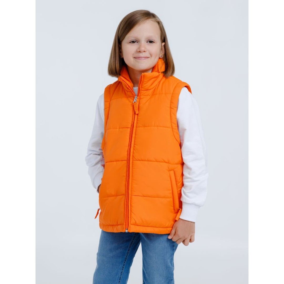 Жилет детский Kama Kids, оранжевый, 8 лет