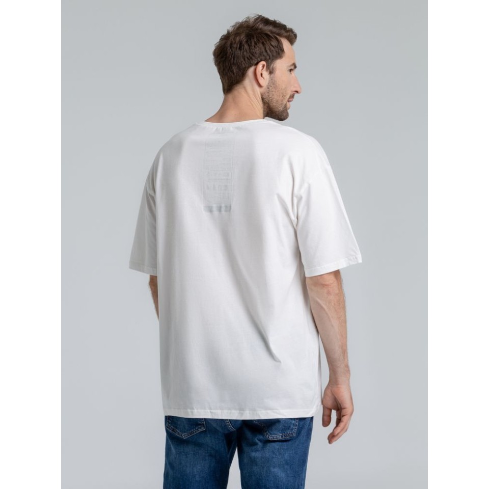 Футболка оверсайз «Чистая соль», молочно-белая, XS/S (44-46)