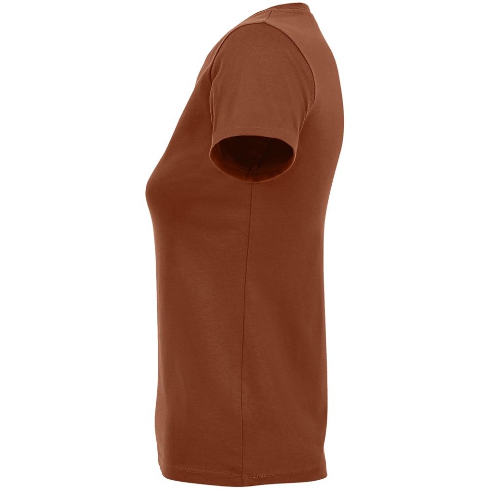 Футболка женская Regent Fit Women, коричневая (терракотовая), M