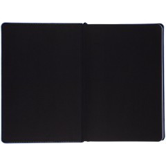 Ежедневник Alanis, недатированный, черный с синим