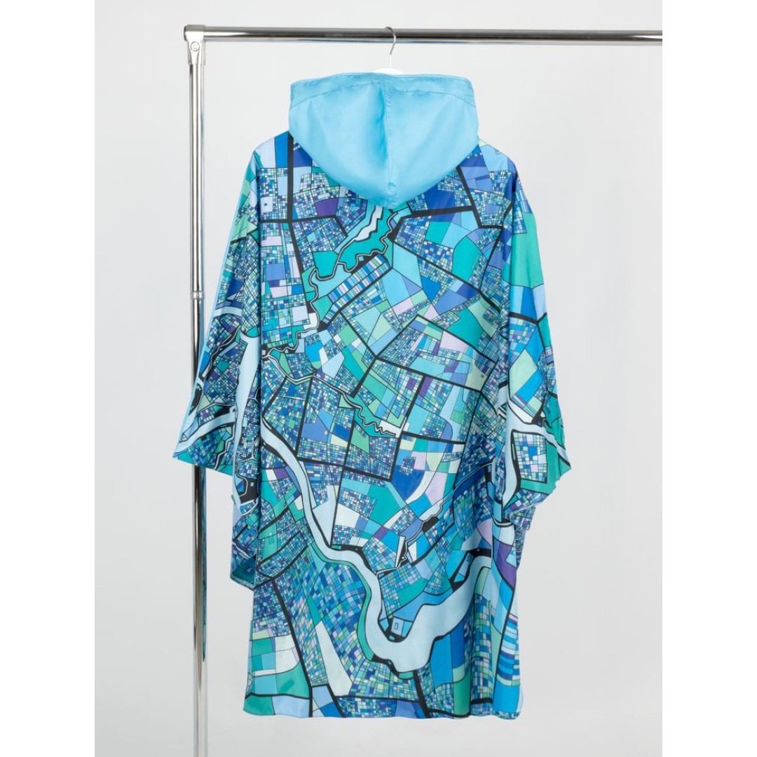 Дождевик-пончо AquaStop взрослый на заказ, разноцветный, единый размер