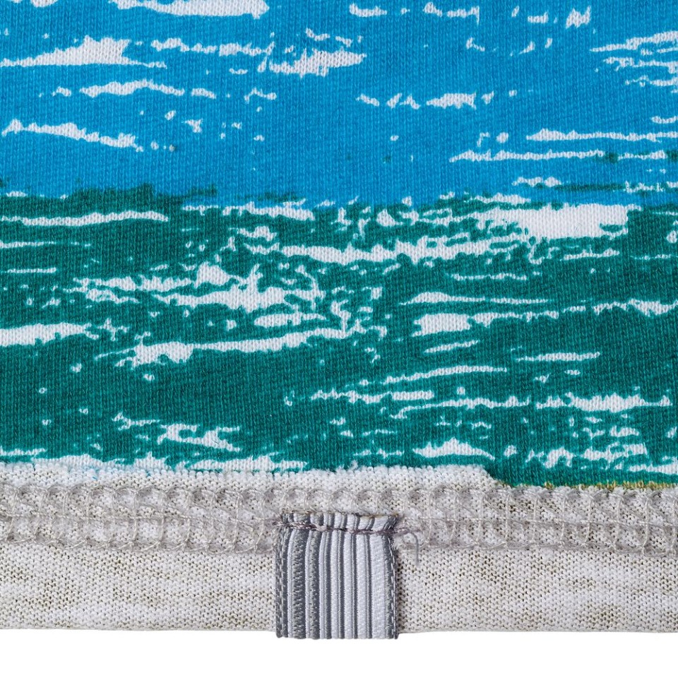 Футболка мужская RAYET двусторонняя, голубой/зеленый, S