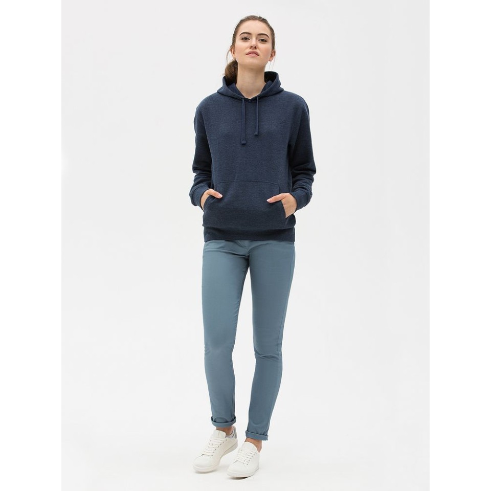 Толстовка унисекс Spencer синий меланж, XL