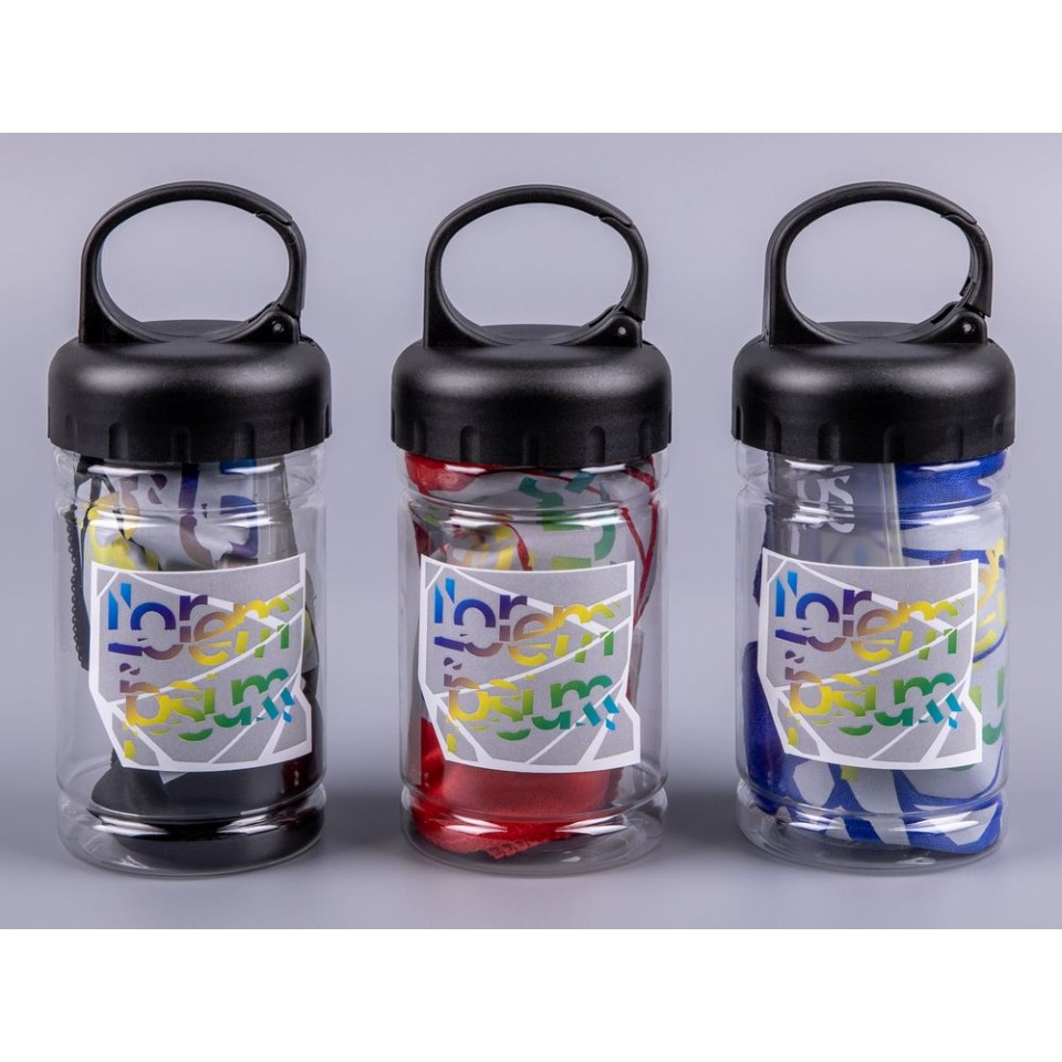 Охлаждающее полотенце Frio Mio в бутылке, синее