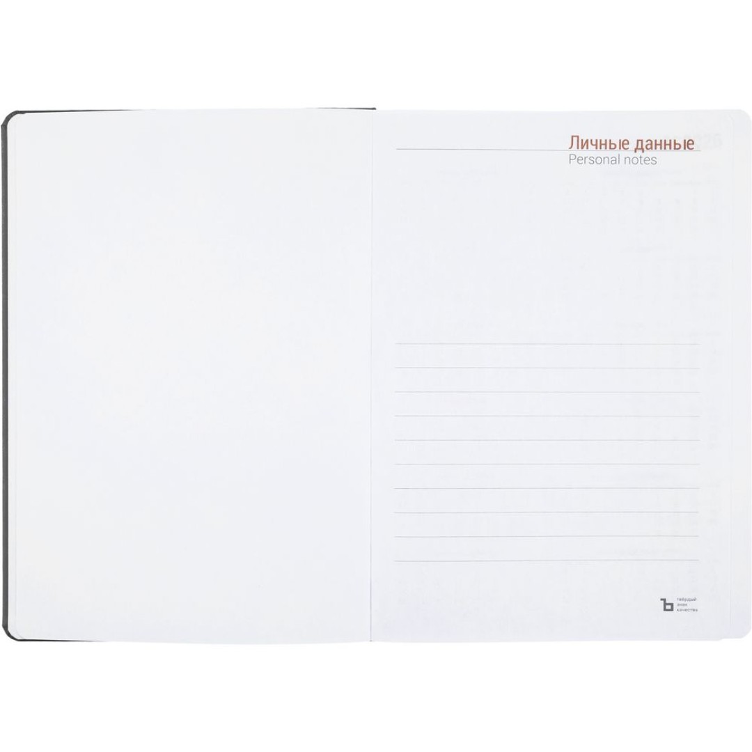 Ежедневник Basis, датированный, темно-серый