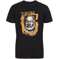 Футболка «Хемингуэй», черная, S