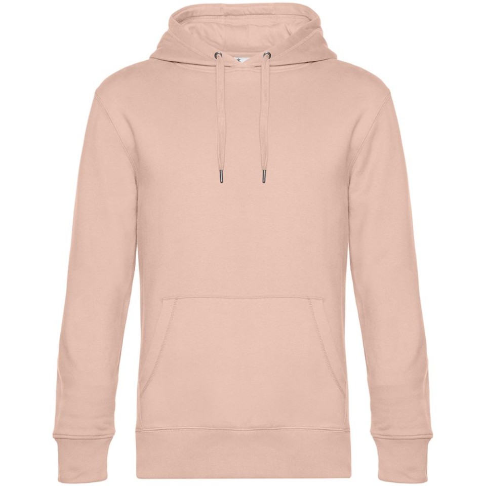 Толстовка с капюшоном унисекс King, розовая