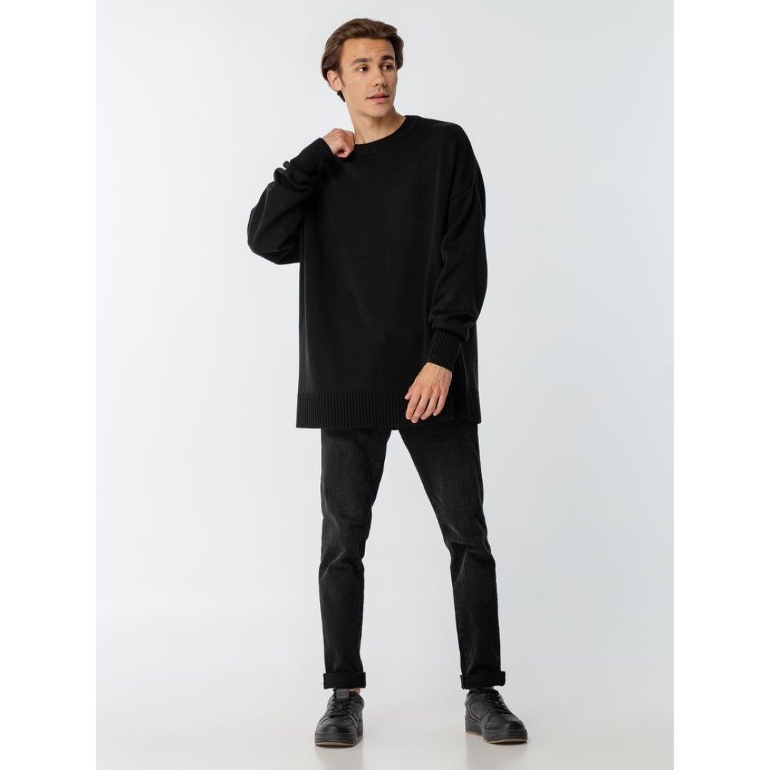 Джемпер оверсайз унисекс Stated в сумке, черный, размер S/M