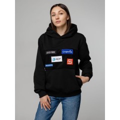 Худи унисекс Patch Catcher, черное, размер S