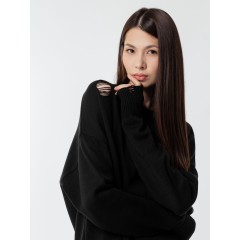 Джемпер оверсайз унисекс Grunge, черный, размер S/M