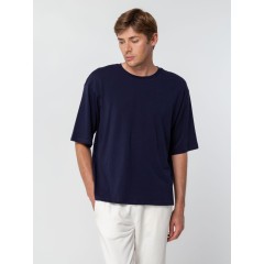 Футболка унисекс оверсайз Street Vibes, темно-синяя, размер XL/XXL