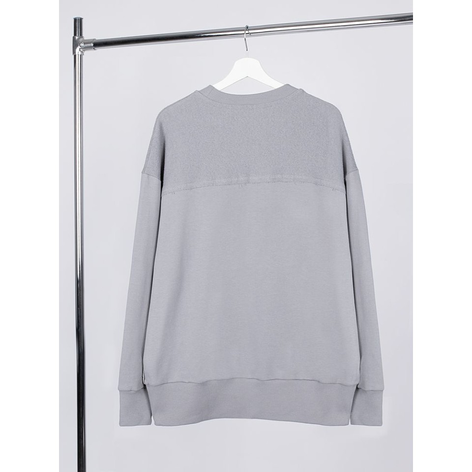Свитшот оверсайз унисекс Vozduh, светло-серый, размер XS/S