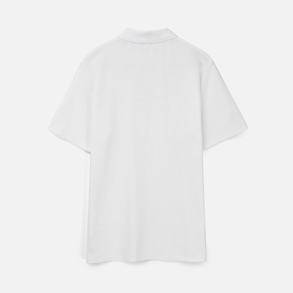 Рубашка поло унисекс Tervise, белая, размер M