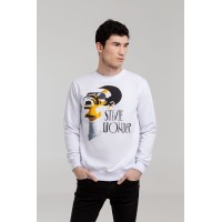 Толстовка «Меламед. Stevie Wonder», белая, XS