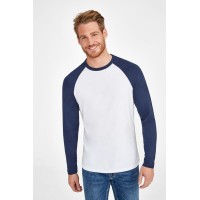 Футболка мужская с длинным рукавом Funky Lsl, белая с черным