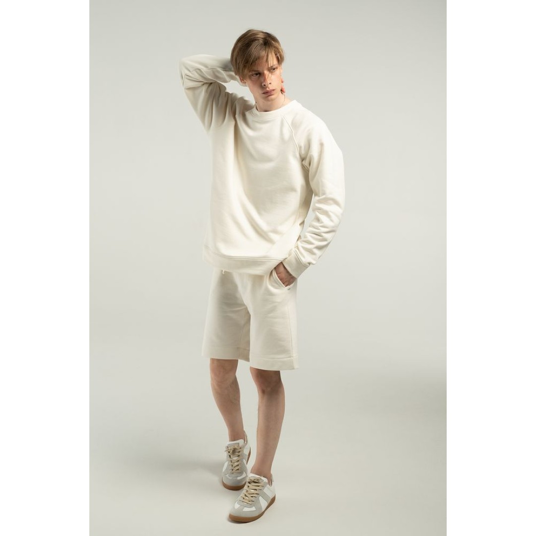 Свитшот унисекс S1, молочно-белый, размер XS/S