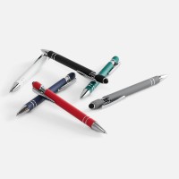 Ручка шариковая Pointer Soft Touch со стилусом, темно-синяя