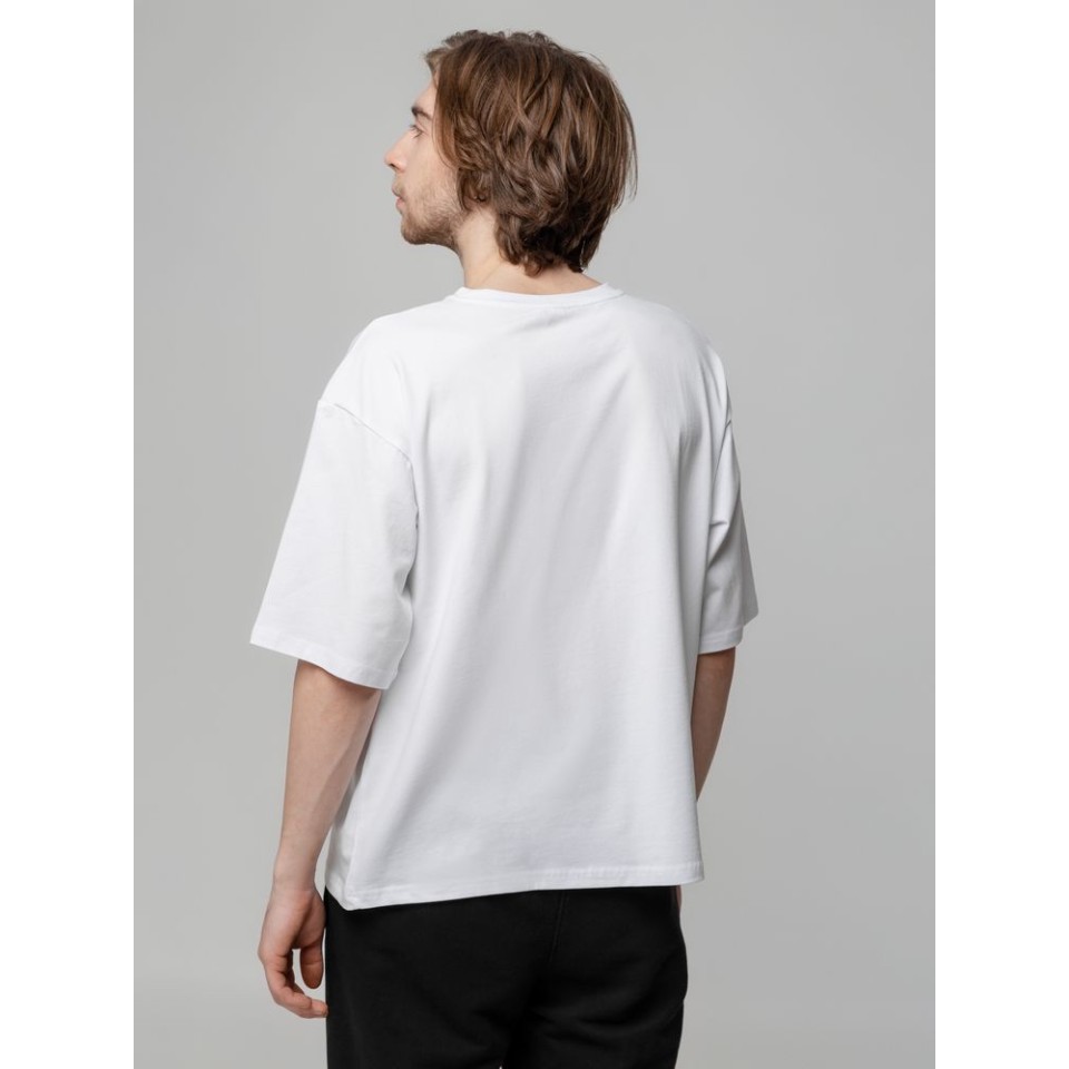 Футболка унисекс оверсайз Street Vibes, молочно-белая, размер M/L