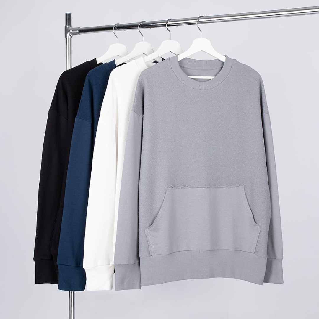 Свитшот оверсайз унисекс Vozduh, темно-синий, размер XS/S