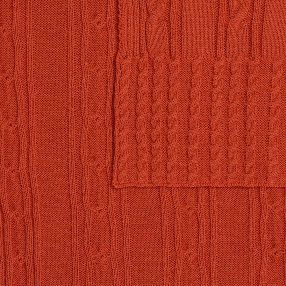 Плед Remitti, оранжевый (морковь)