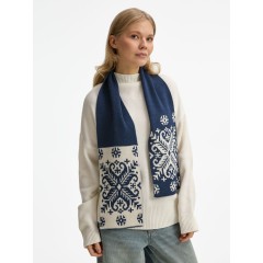 Шарф Wintertude M, синий с белым
