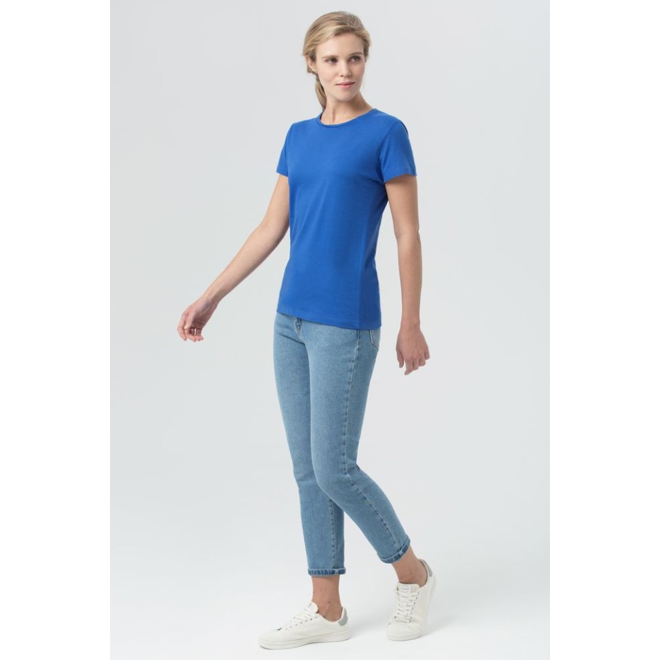 Футболка женская Miss 150 ярко-синяя (royal), XXL