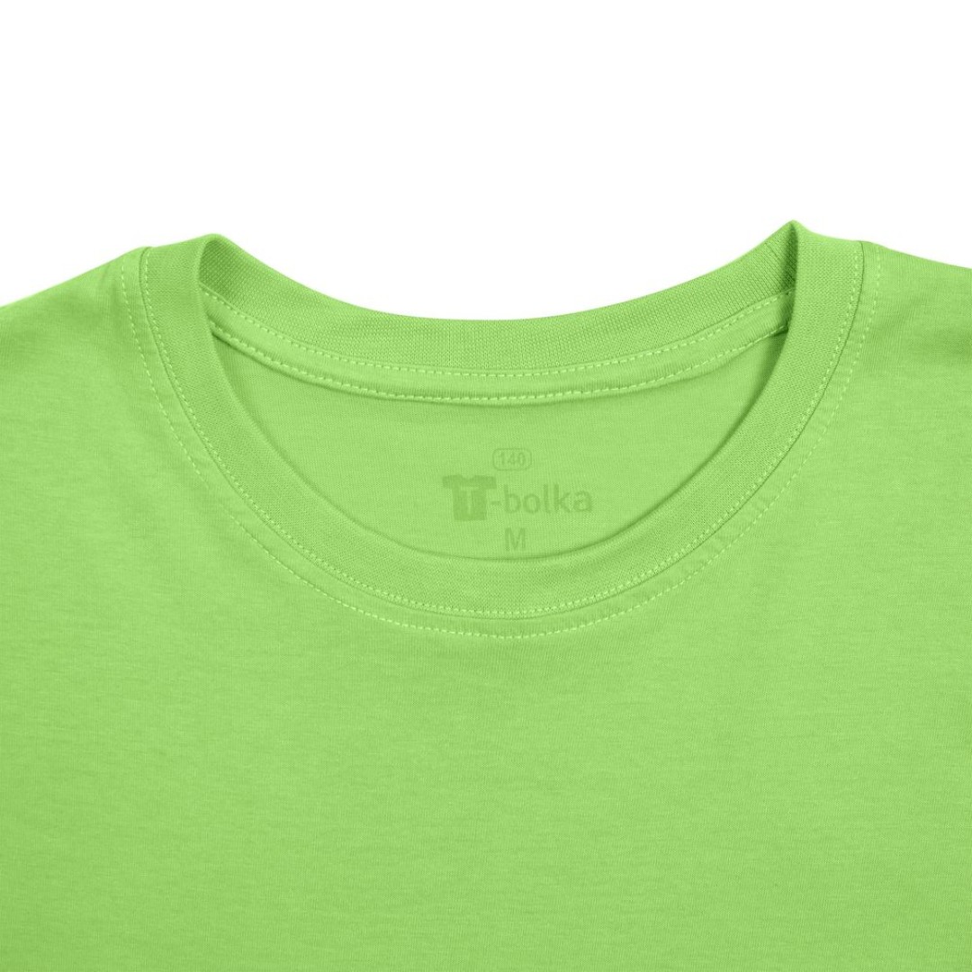 Футболка унисекс T-bolka 140, зеленое яблоко, S
