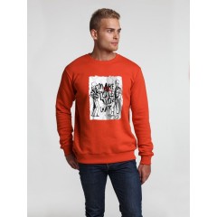 Толстовка Make Love, красная, S