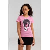 Футболка женская «Меламед. Prince», розовая, S
