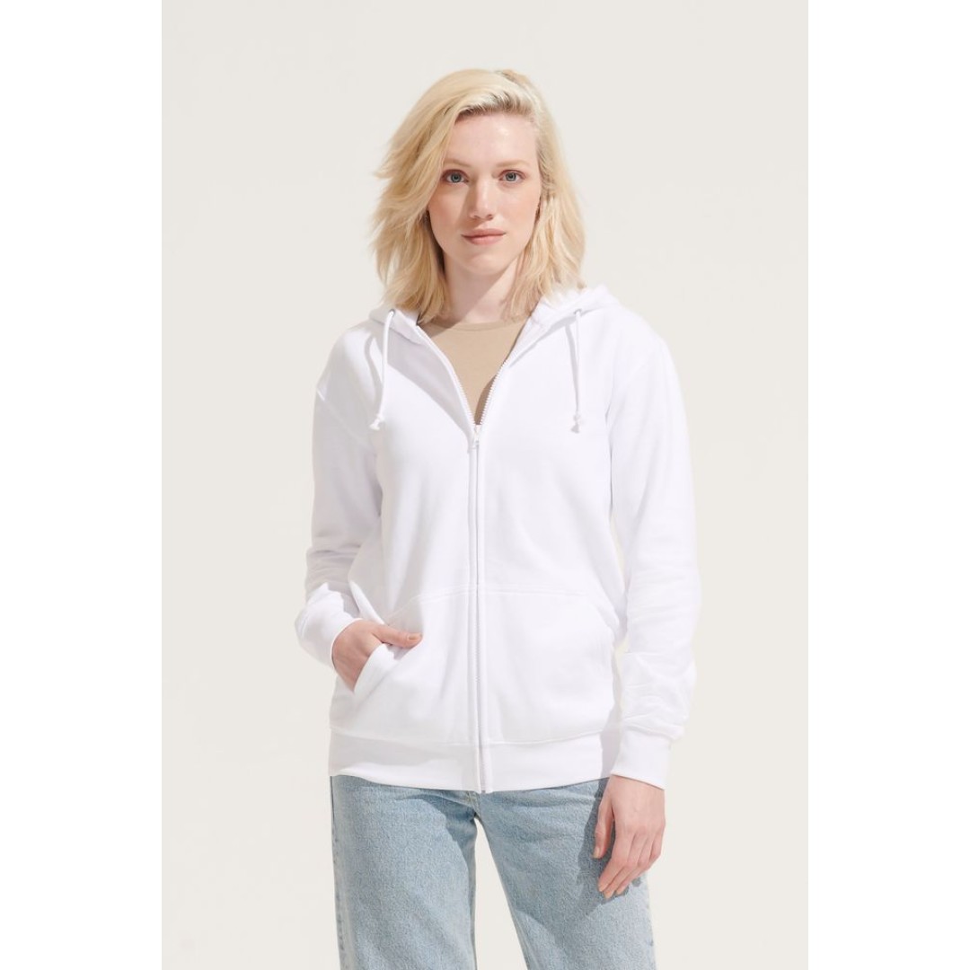 Толстовка унисекс Carter, белая, размер S