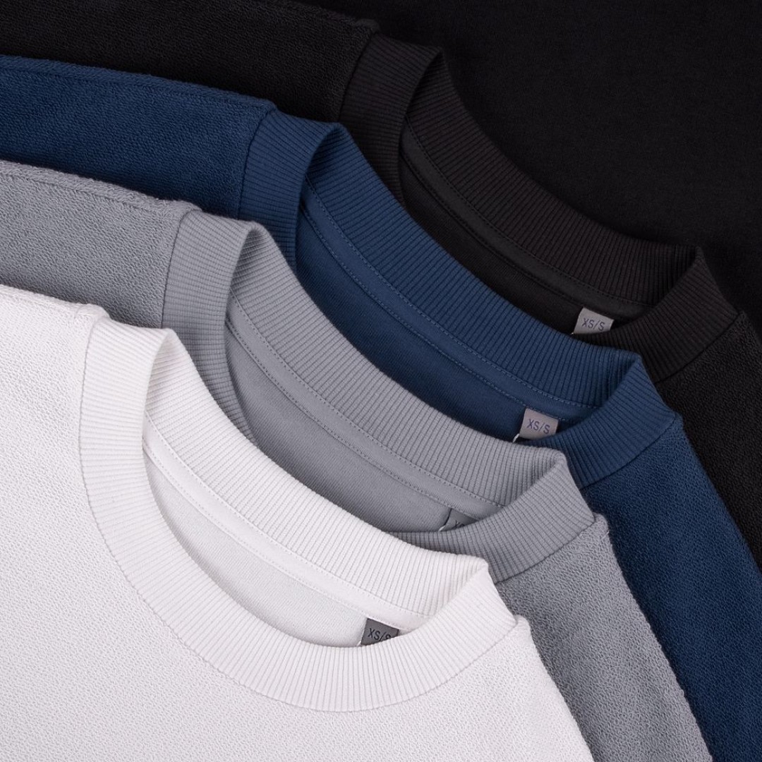 Свитшот оверсайз унисекс Vozduh, темно-синий, размер XS/S