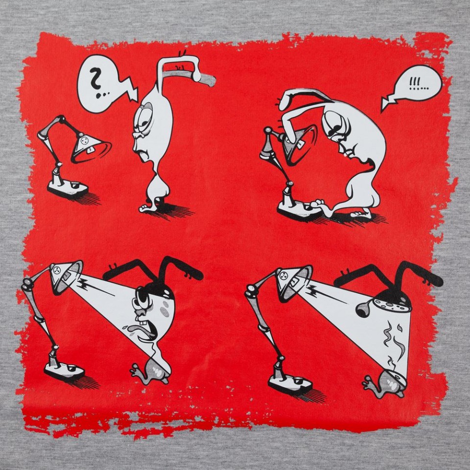 Толстовка «Ногиотушей», серый меланж, S