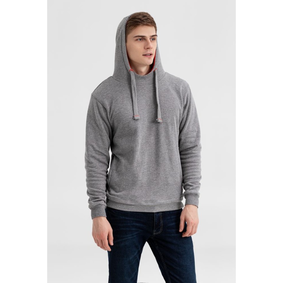 Толстовка Revers, серая с красным, XS