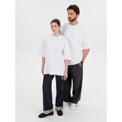 Джемпер с коротким рукавом Siluetti Volumica, молочно-белый, размер XS/S