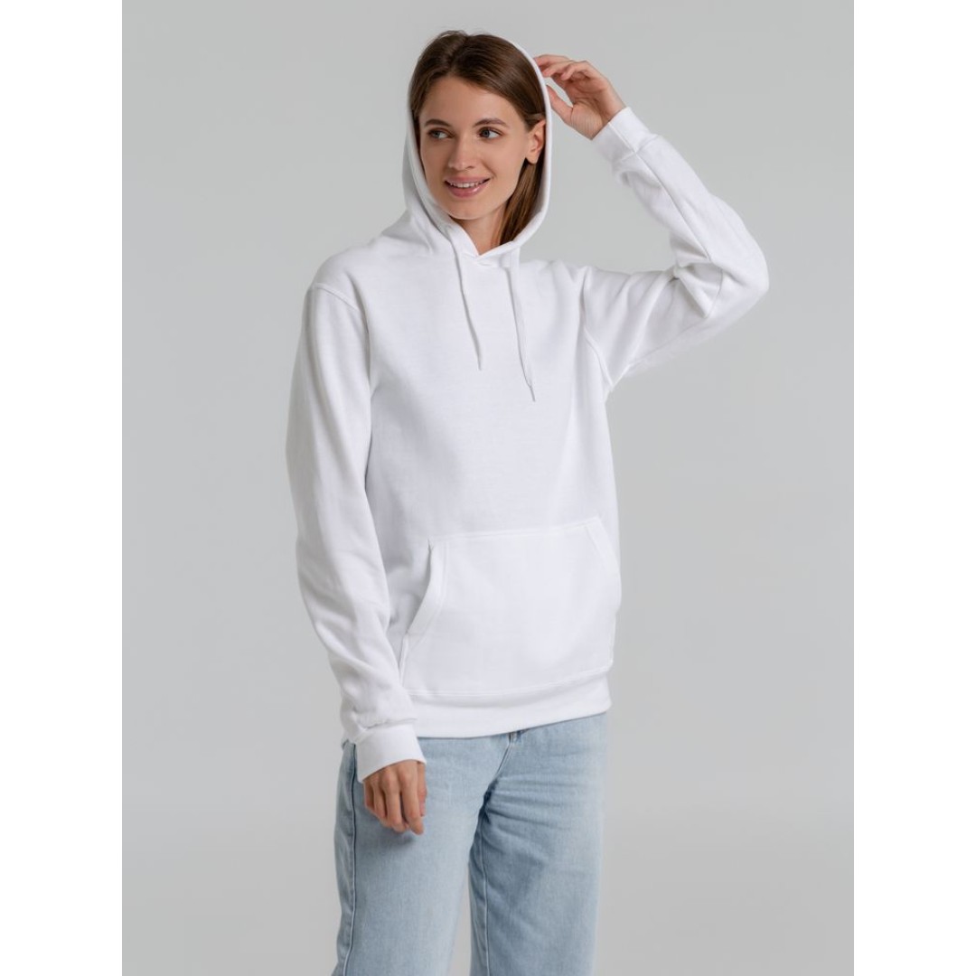 Толстовка с капюшоном Snake II белая, 3XL