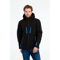 Куртка софтшелл мужская Patrol черная с красным, S