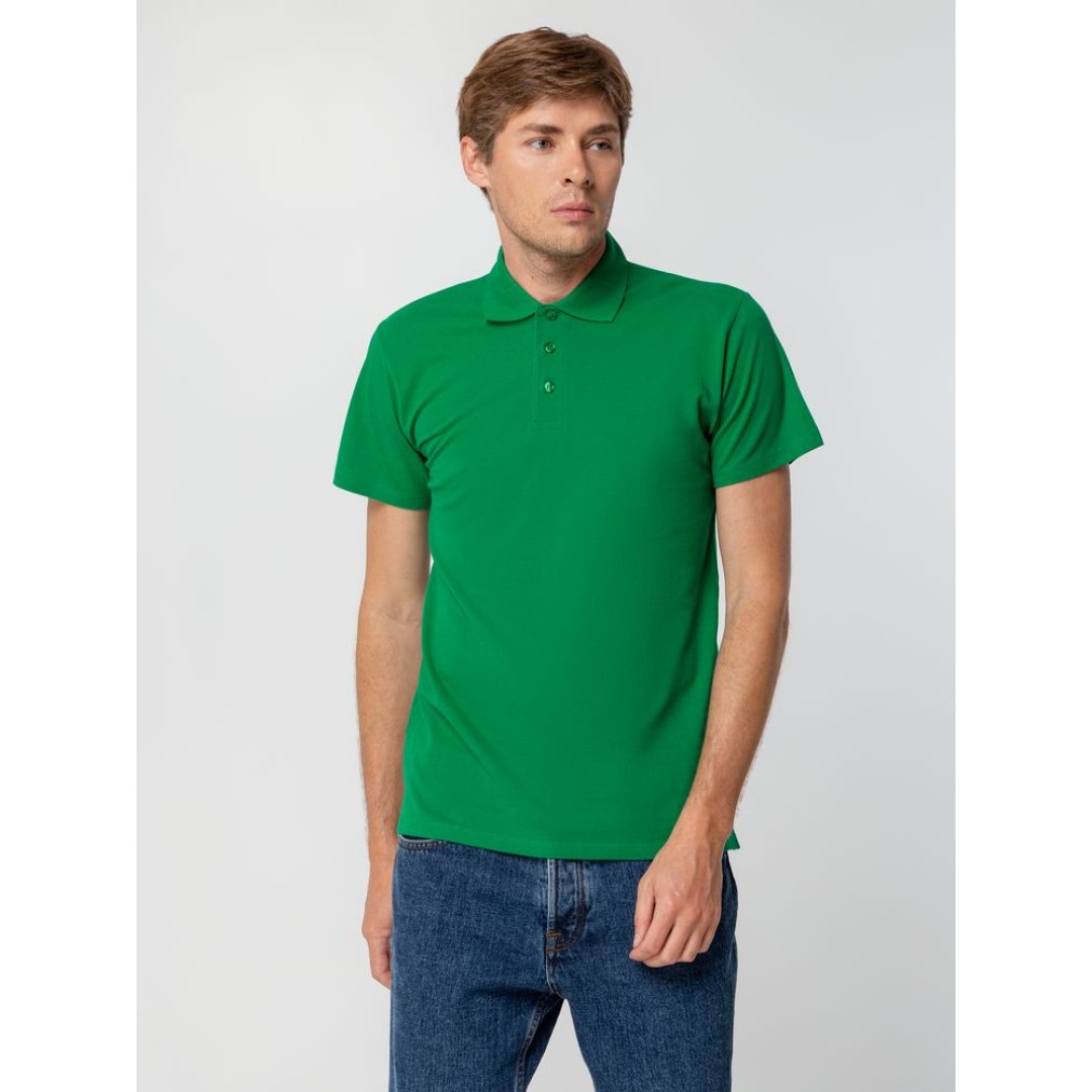 Рубашка поло мужская Spring 210 ярко-зеленая, S