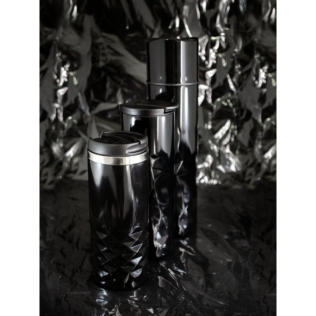 Термостакан Gems Black Morion, черный морион