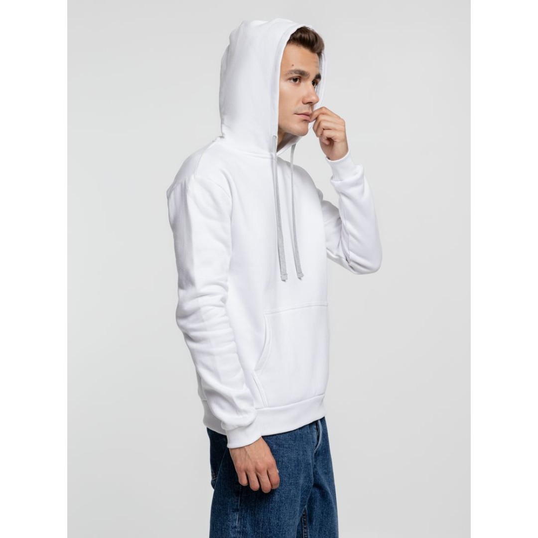 Толстовка с капюшоном Kirenga Heavy, белая (белоснежная), размер XS