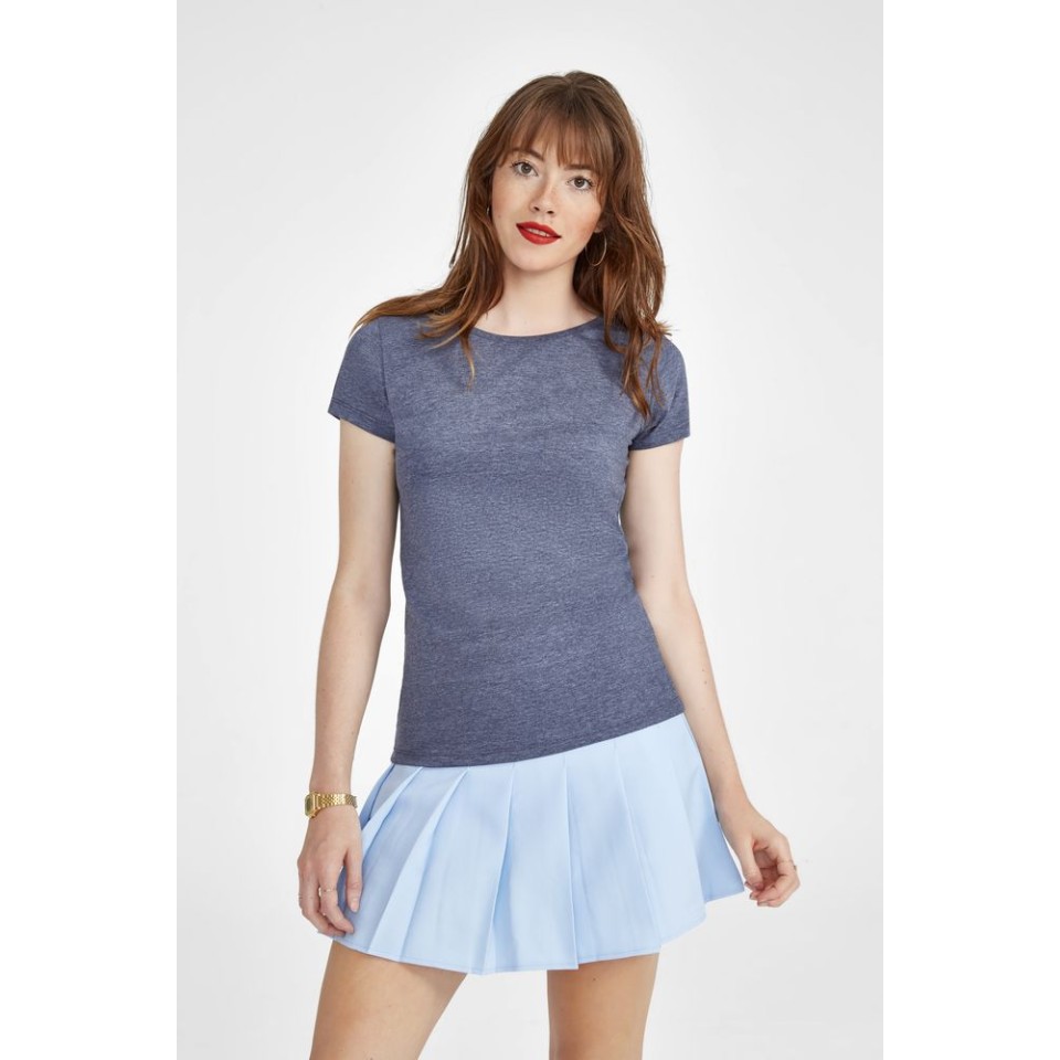 Футболка женская Mixed Women голубой меланж, XXL